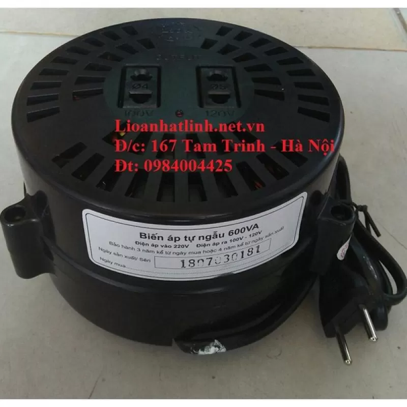 BIẾN ÁP TỰ NGẪU LIOA 600VA - 600W