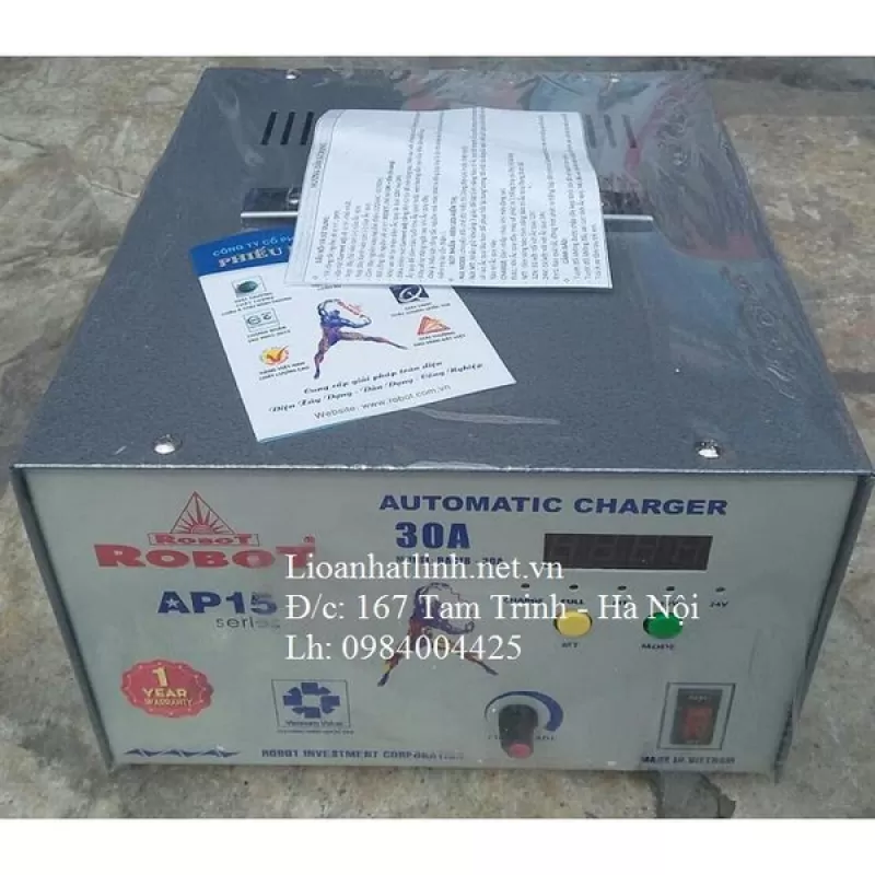 NẠP ẮC QUY ROBOT 30A TỰ ĐỘNG ĐỜI MỚI NHẤT 2023 - 2024