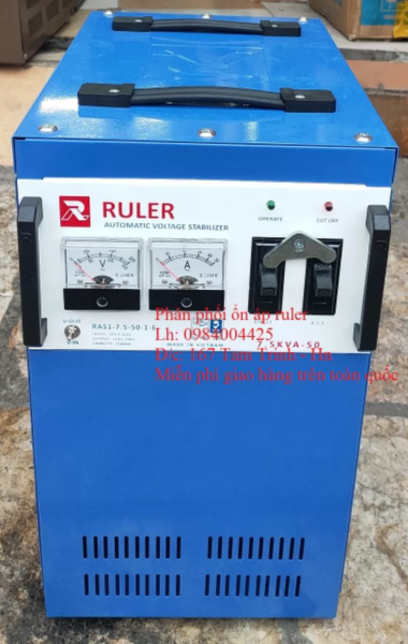 GIÁ ỔN ÁP RULER 7KVA - 7.5KVA - 7 5 KVA GIÁ BAO NHIÊU TIỀN 