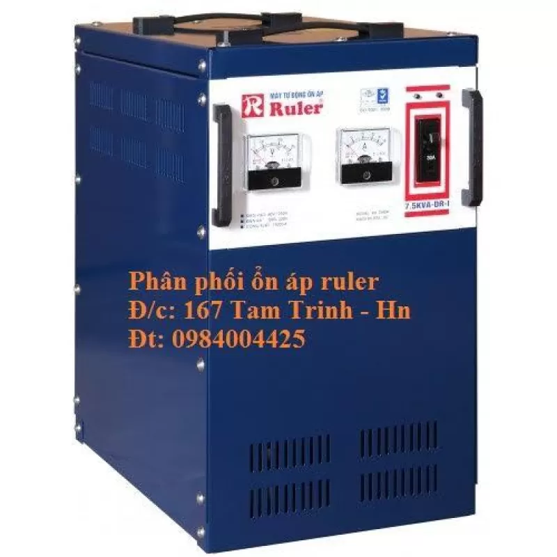 ỔN ÁP RULER 7,5KVA - DR - I DẢI 60V - 250V