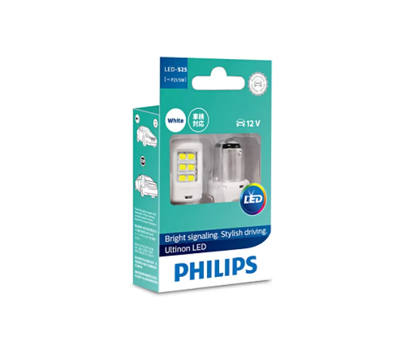 Bóng đèn tín hiệu Led xe ô tô/ xe hơi Philips P21/5 LED 12836 12V - Đỏ 