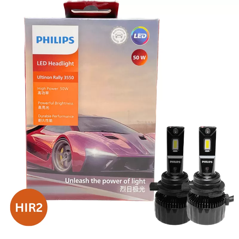 HIR2 LED 11012 Ultinon Rally 3550 HL 12V X2 6500K 50W 4500lm - Hộp 2 Bóng đèn pha xe hơi ô tô Philips Ultinon Rally 3550 HL LED HIR2 11012 12V X2 6500K 50W 4500lm