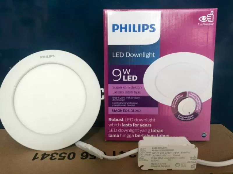 Đèn Downlight âm trần Led siêu mỏng Philips DL262 EC RD D125 9W W HV SNI 02