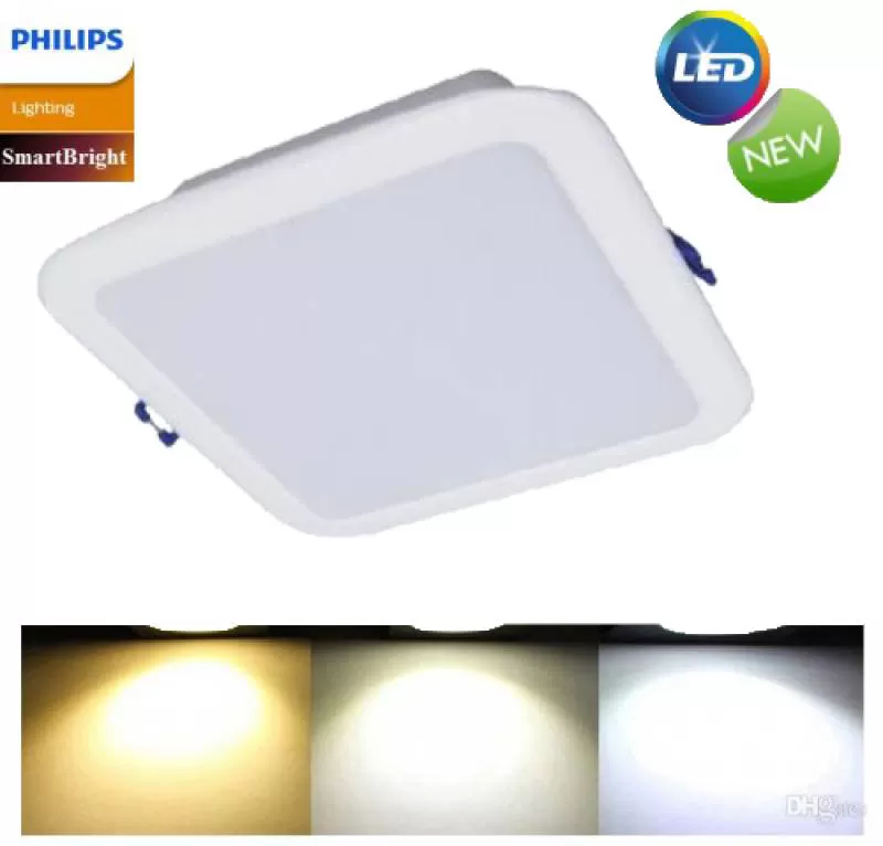 Đèn Downlight âm trần vuông Led Philips SmartBright DN027B LED6 L100 7W 600Lm