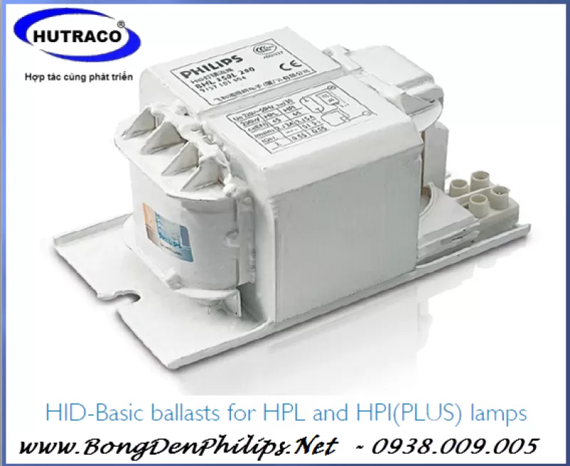 Ballast (Tăng phô/Chấn lưu) đèn cao áp Philips Mercury/Metal Halide BHL 400W L200