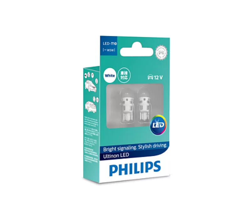 Bóng đèn tín hiệu Led xe ô tô/ xe hơi Philips T10 LED 11961 12V 6000K