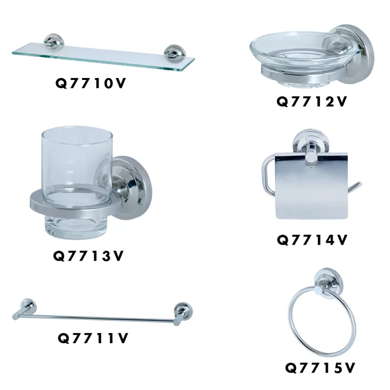 Bộ phụ kiện phòng tắm 6 món Caesar Inox Q771V6 