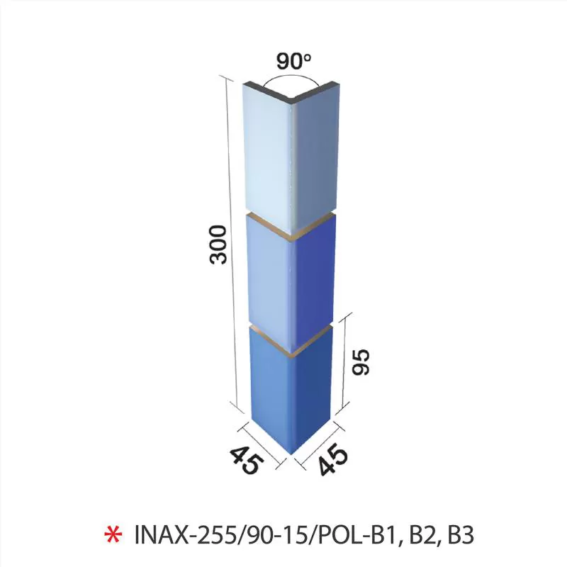 INAX-255/90-15/POL-B1,B2,B3 