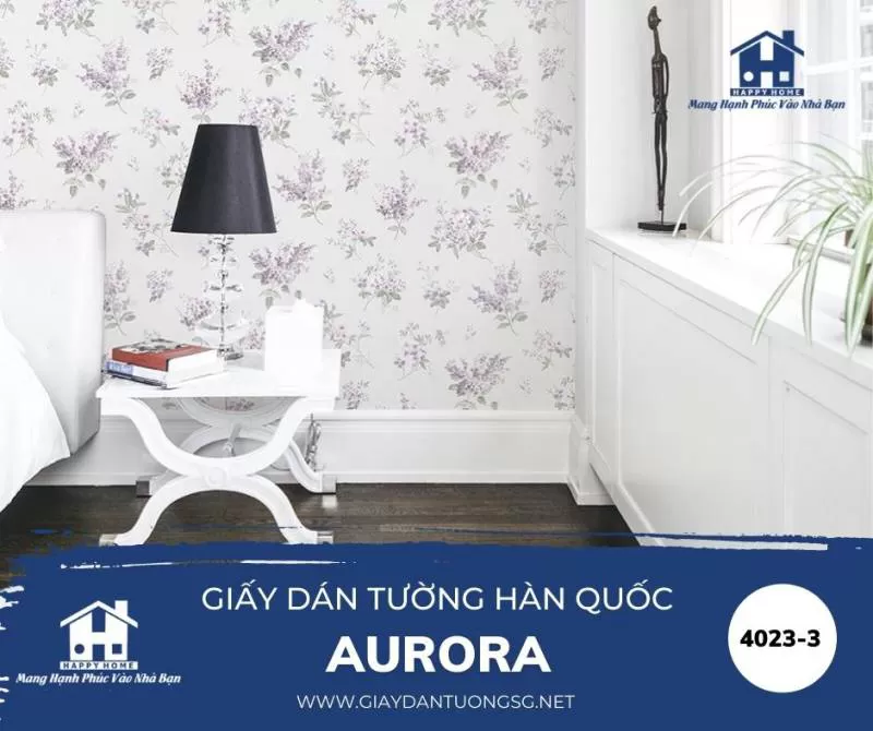 Giấy Dán Tường Hàn Quốc Aurora 4023-3