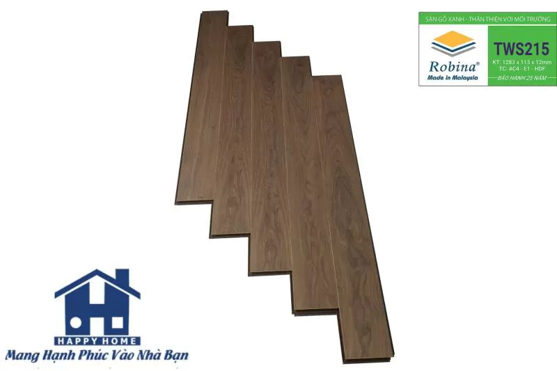 Sàn Gỗ Robina 12mm Bản Nhỏ TWS-215