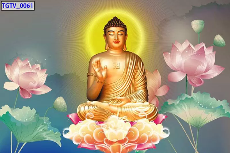 Tranh dán tường Đức Phật Thích Ca