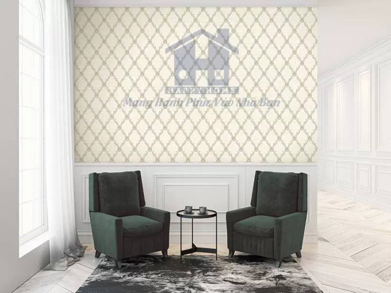 Giấy Dán Tường Hàn Quốc Dạng Lưới MS: 77219-1