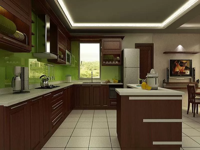 Tủ bếp có bàn đảo-031