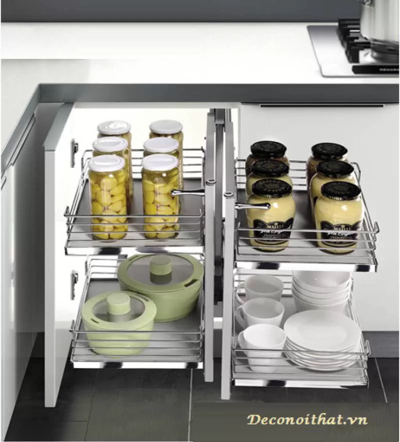 Kệ Góc Kéo Đáy Gỗ Higold 101101