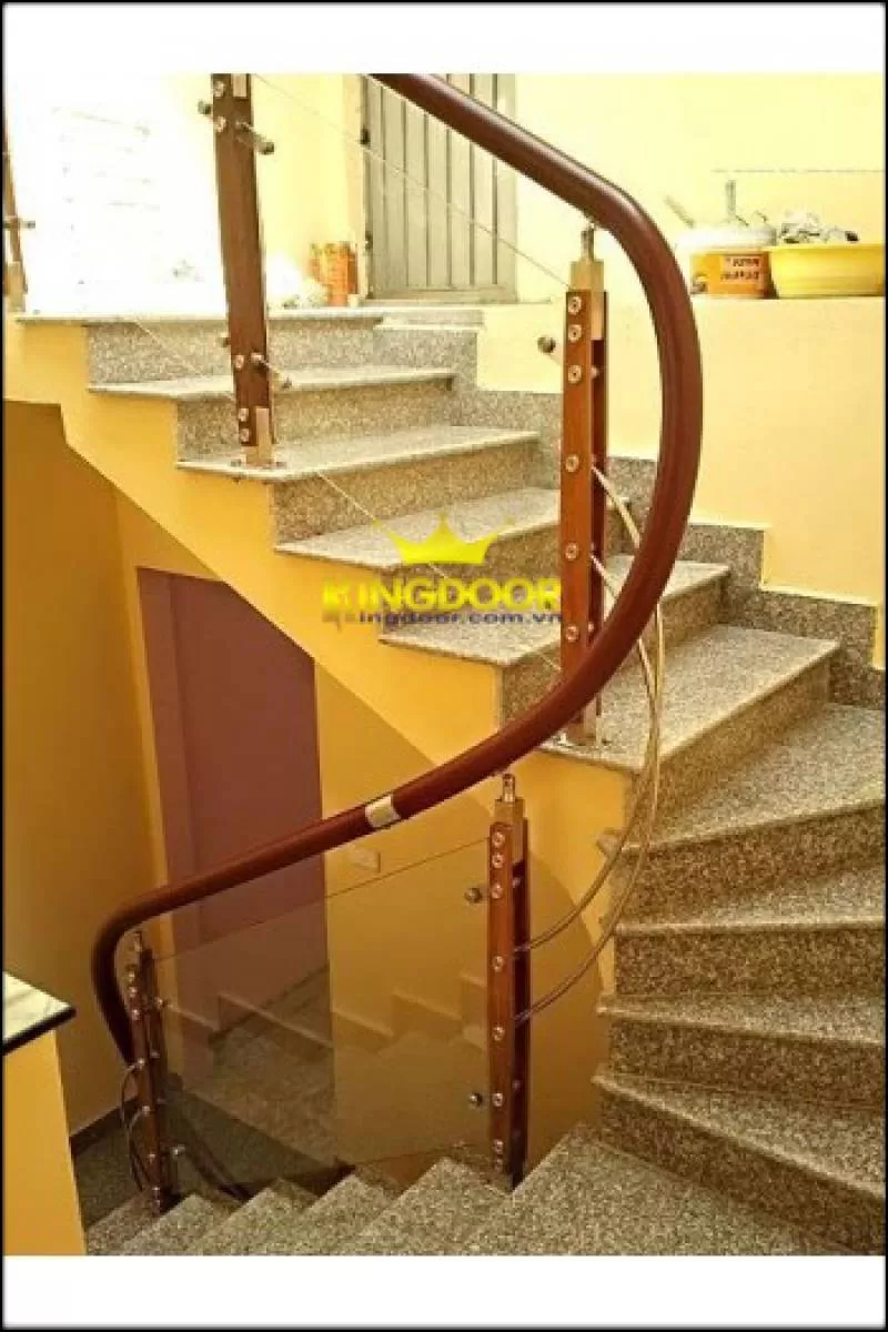 Tay vịn cầu thang gỗ 4