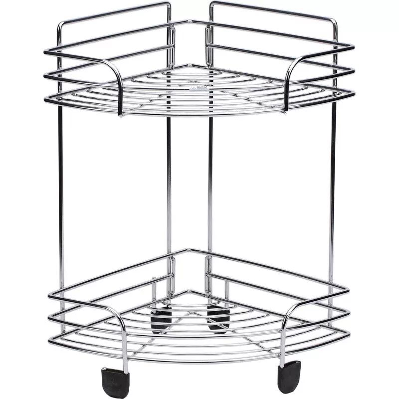 KỆ GÓC DÂY INOX HAI TẦNG BN640