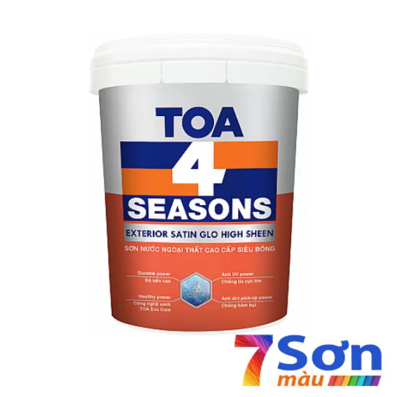 Sơn ngoại thất cao cấp TOA 4 Seasons Exterior Satin Glo High Sheen