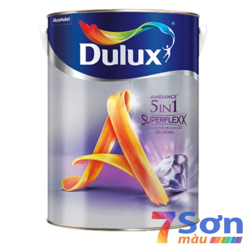 Sơn nội thất Dulux Ambiance 5 In 1 SuperFlexx Diamond Glow siêu bóng Z611B