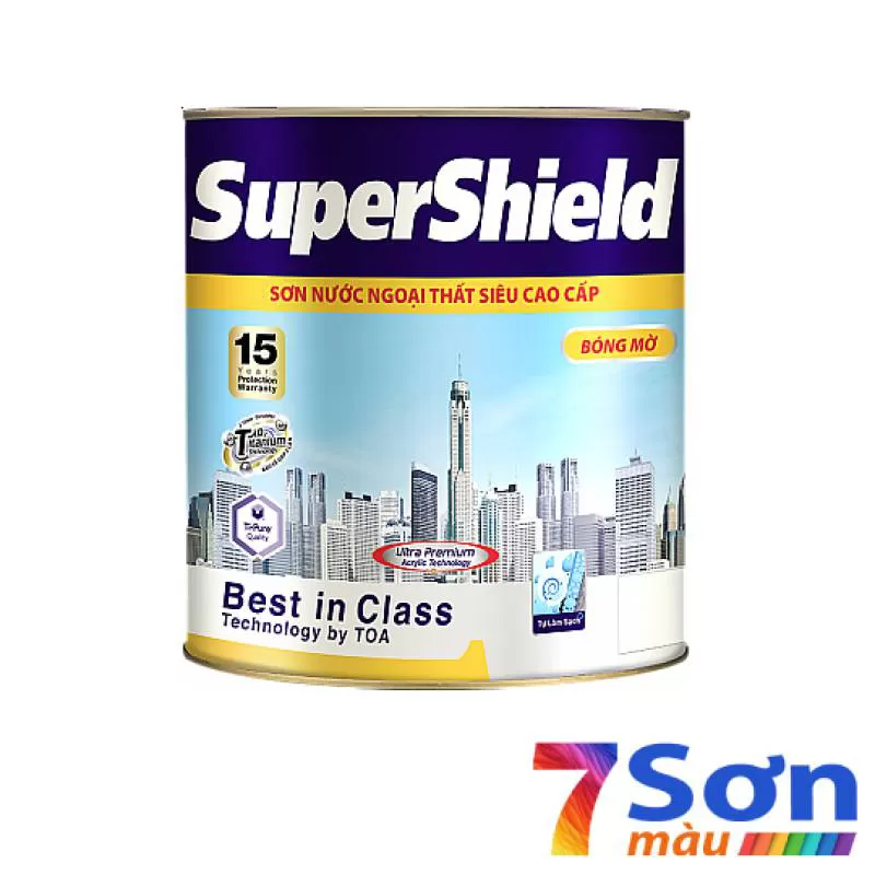 Sơn nước ngoại thất siêu cao cấp Toa Supershield bóng mờ