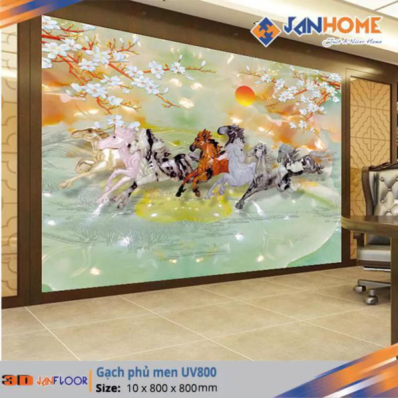 Gạch 3D Phủ Men UV 800 x800mm