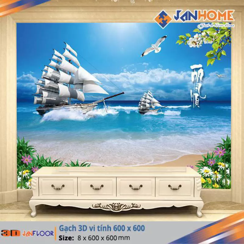 Gạch 3D Vi Tinh 600 x 600mm