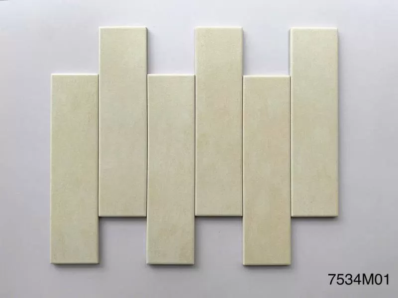 Gạch Thẻ cổ màu kem nhạt 75x300 7534M01