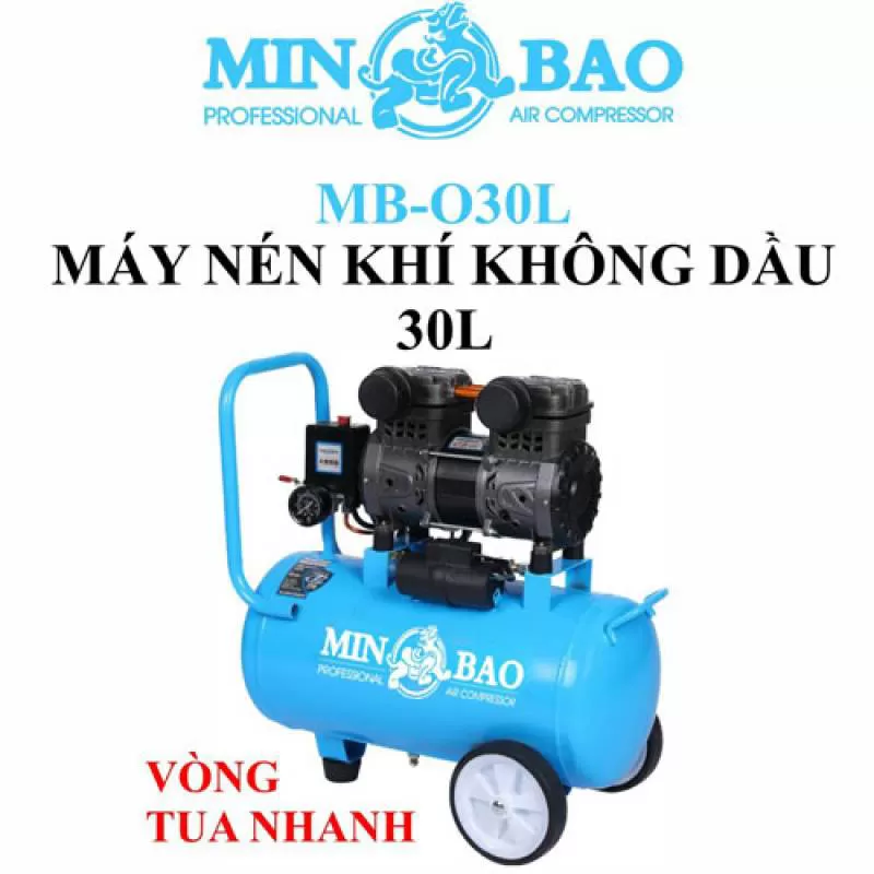 Máy nén khí không dầu 30 Lít Minbao MB-O30L