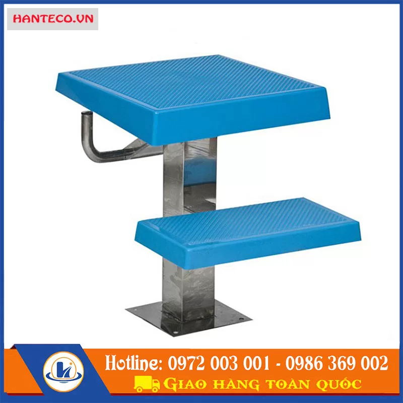 BỤC NHẢY HỒ BƠI 02 BẬC CHÍNH HÃNG - HÀNG CHẤT LƯỢNG CAO