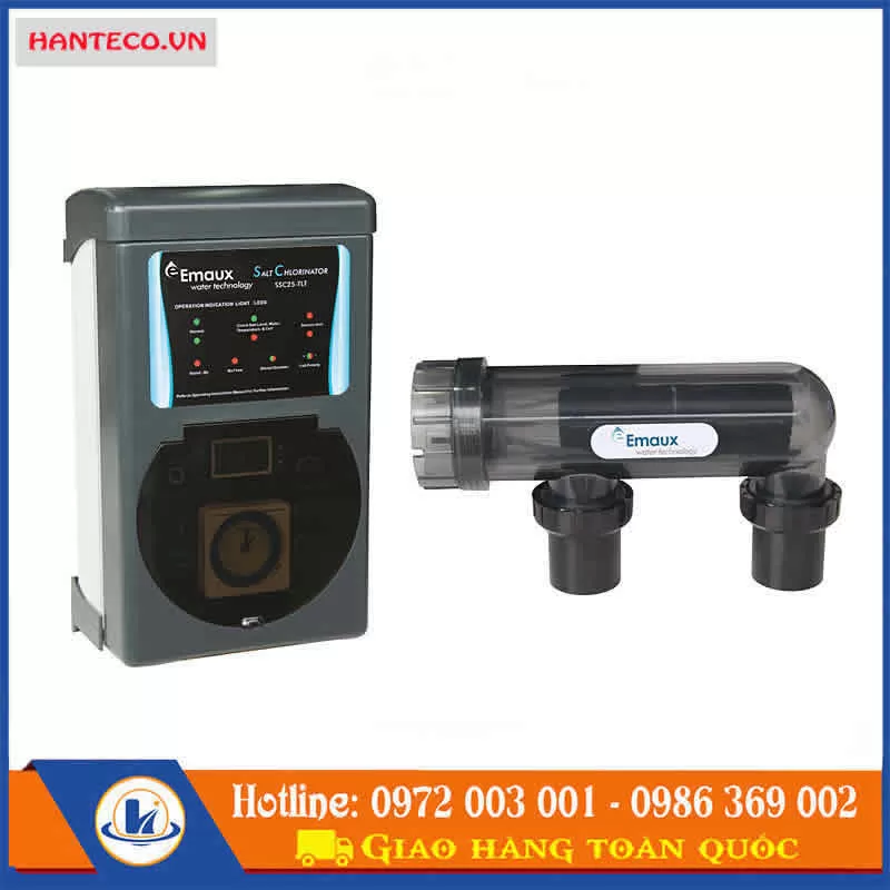MÁY ĐIỆN PHÂN MUỐI EMAUX BỂ BƠI - Tự phân cực đảo chiều
