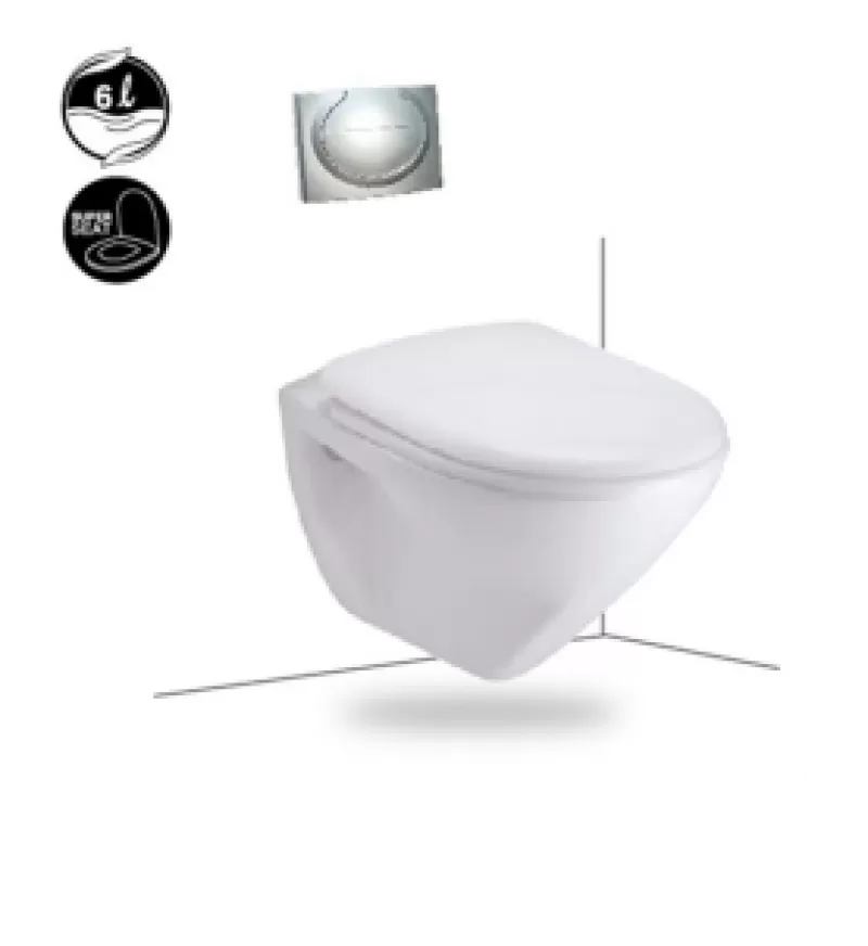 BÀN CẦU KÉT NƯỚC ÂM COTTO - MÀU TRẮNG - SC199(F) 