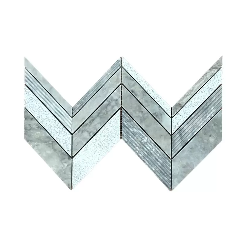 Grey Chevron Pattern Big