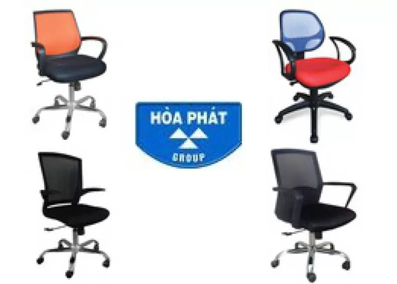 Ghế xoay lưới nhân viên Hòa Phát