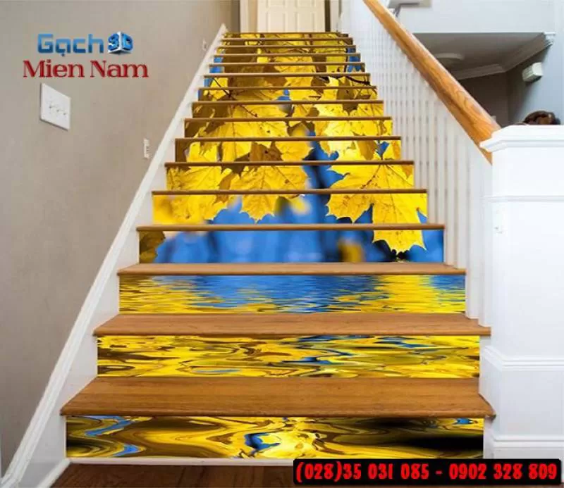 Tranh gạch 3d ốp bậc cầu thang BCT119
