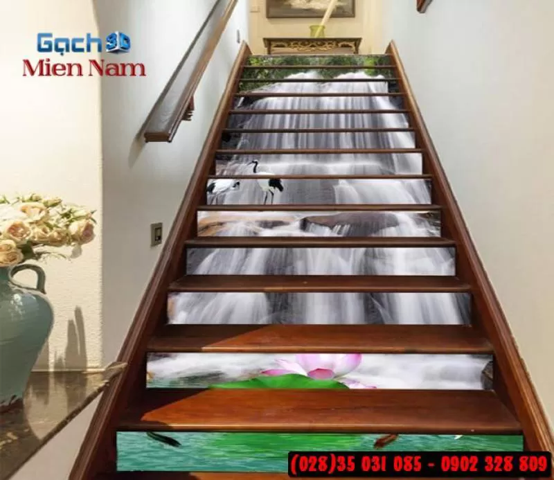 Tranh gạch 3d ốp bậc cầu thang BCT97