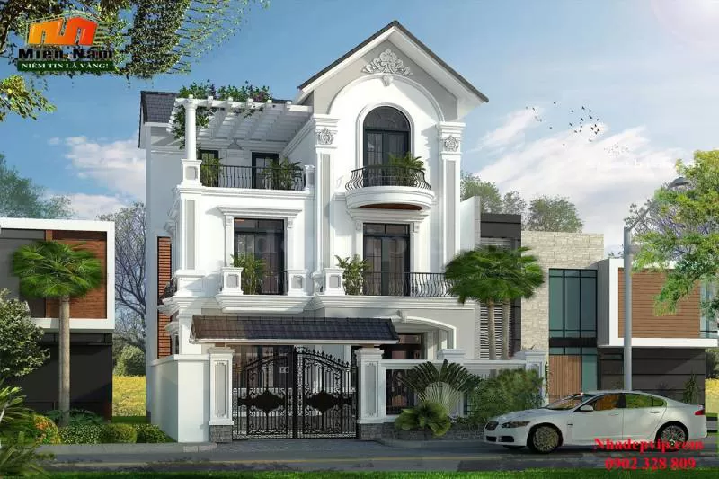 Thiêt kế thi công biệt thự Chú Đức Củ Chi
