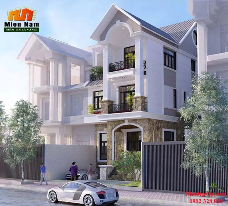 Biệt thự phố một trệt hai lầu gia đình anh Sinh Quận 2