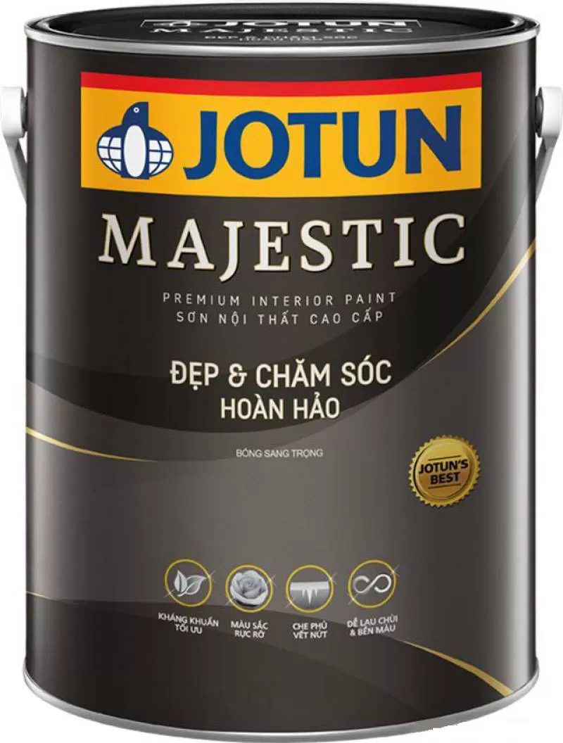 Sơn nội thất JOTUN MAJESTIC đẹp & chăm sóc hoàn hảo – 5 lít