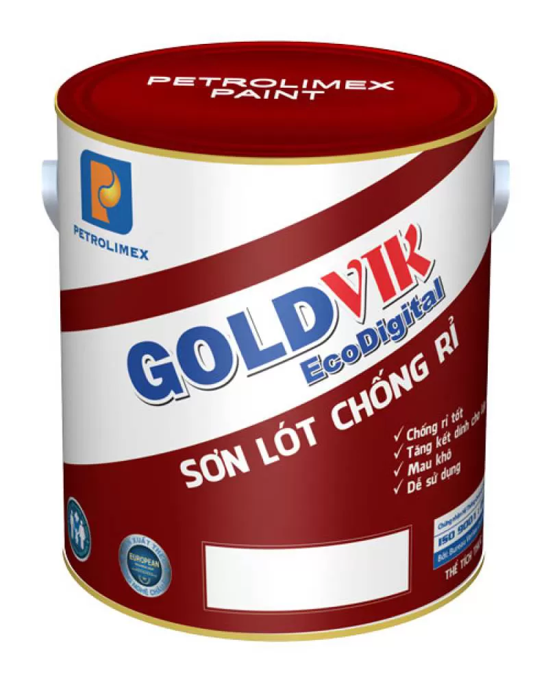 Sơn chống rỉ GOLDVIK (màu xám) – 3 lít