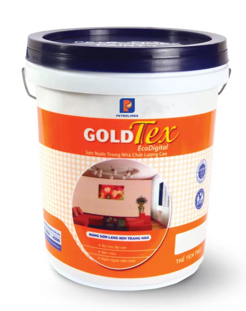 Sơn nội thất GOLDTEX ECODIGITAL (màu chuẩn) – 18 lít