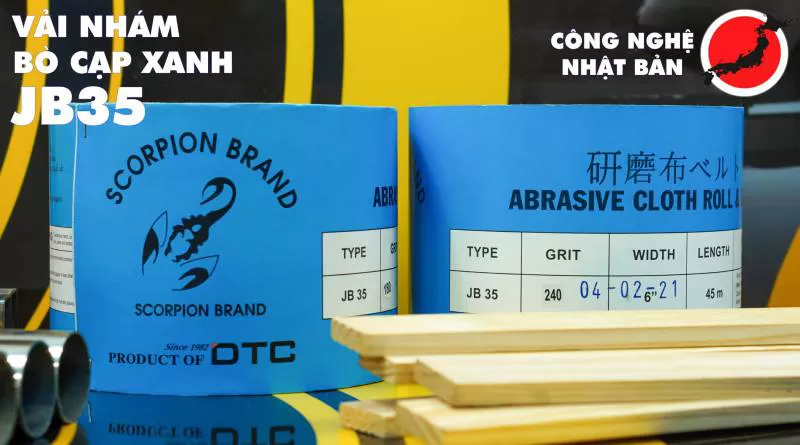 Vải nhám Bò Cạp Xanh JB35 (Technology of Japan)