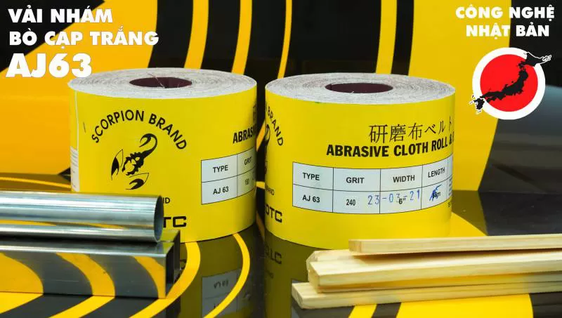 Vải nhám Bò Cạp Trắng AJ63 (Technology of Japan)