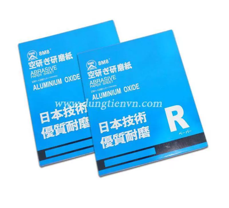 Giấy nhám tờ 8M8 (Trung Quốc Xanh)