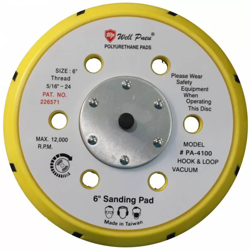 Đế chà nhám Well Pnue 6" PA-4100