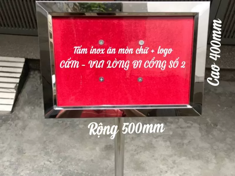 Bảng inox 304 _ Bảng chỉ dẫn