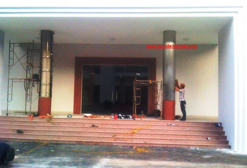 ốp cột inox 304 mờ HL