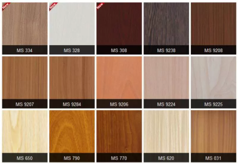 Màu mẫu ván MDF