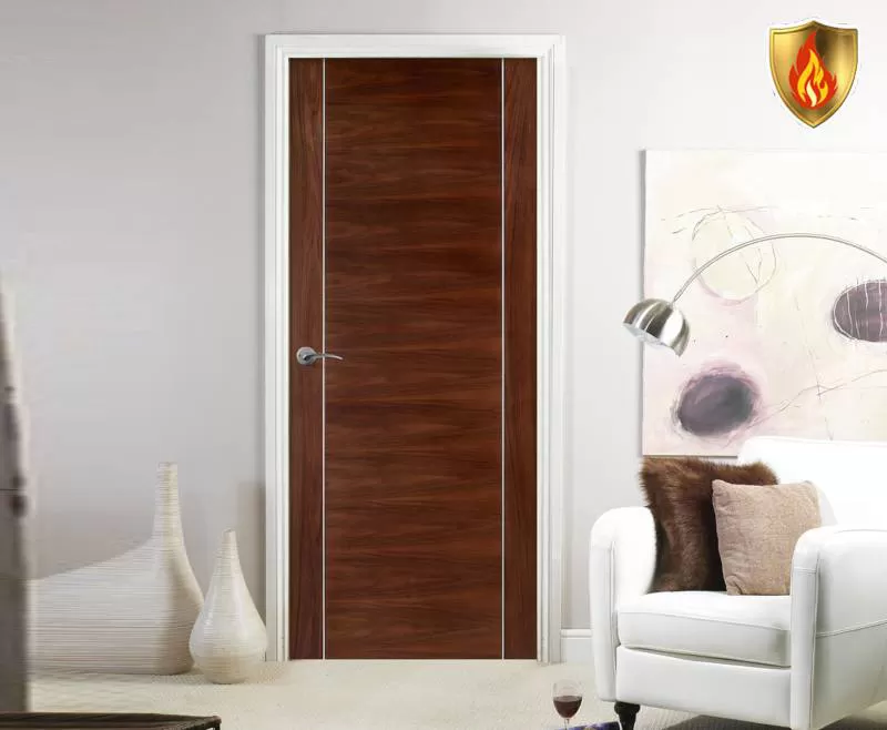 Cửa gỗ chống cháy - W9105