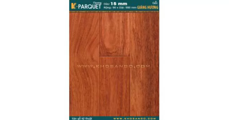 Sàn gỗ Hương Engineered 90x900
