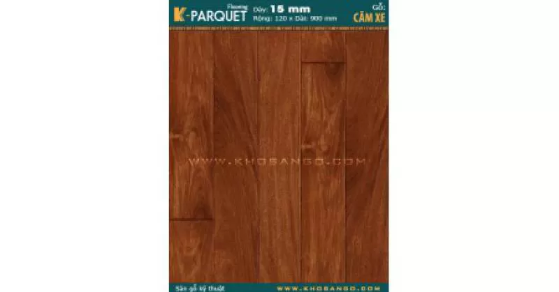 Sàn gỗ căm xe Engineered 15x120x900 