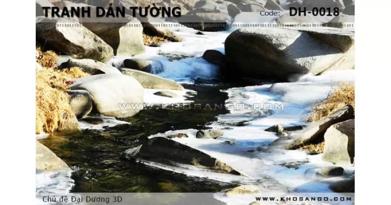 Tranh dán tường Đại Dương 3D DH-0018
